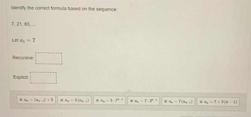 “Identify the CORRECT formula based on the sequence” do not answer on some bs .-example-1