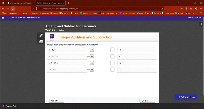 PLEASE HELP ASAP WITH MATH PLEASE THANK YOU It's adding and Subtracting Decimals-example-1