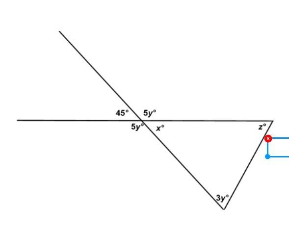 Solve for z in the figure below.-example-1