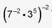 Which expression is equivalent to the quantity seven raised to the negative second-example-1