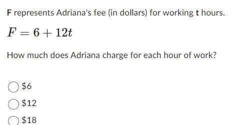 Adriana mows lawns. She charges an initial fee and a constant fee for each hour of-example-1