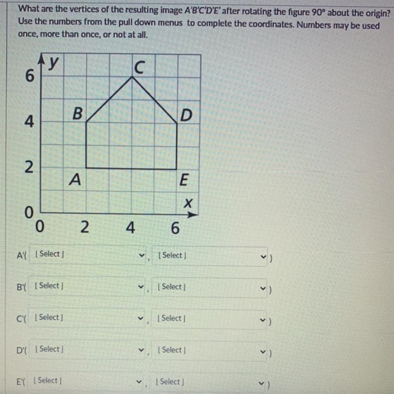 All of the select options are the same which are ( -6,-4,-2,0,2,4,6)-example-1