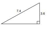 !PLEASE HELP! Find the length of the missing side. Round your answer to the nearest-example-1