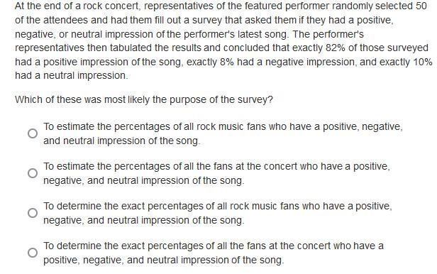 At the end of a rock concert, representatives of the featured performer randomly selected-example-1