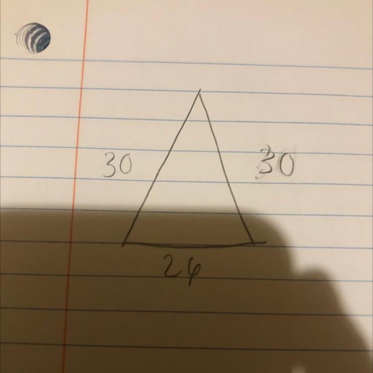 What is the area of the triangle?-example-1