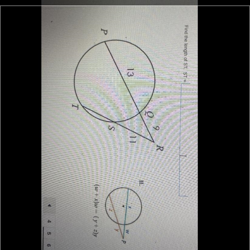 Find the length of ST. ST=?-example-1