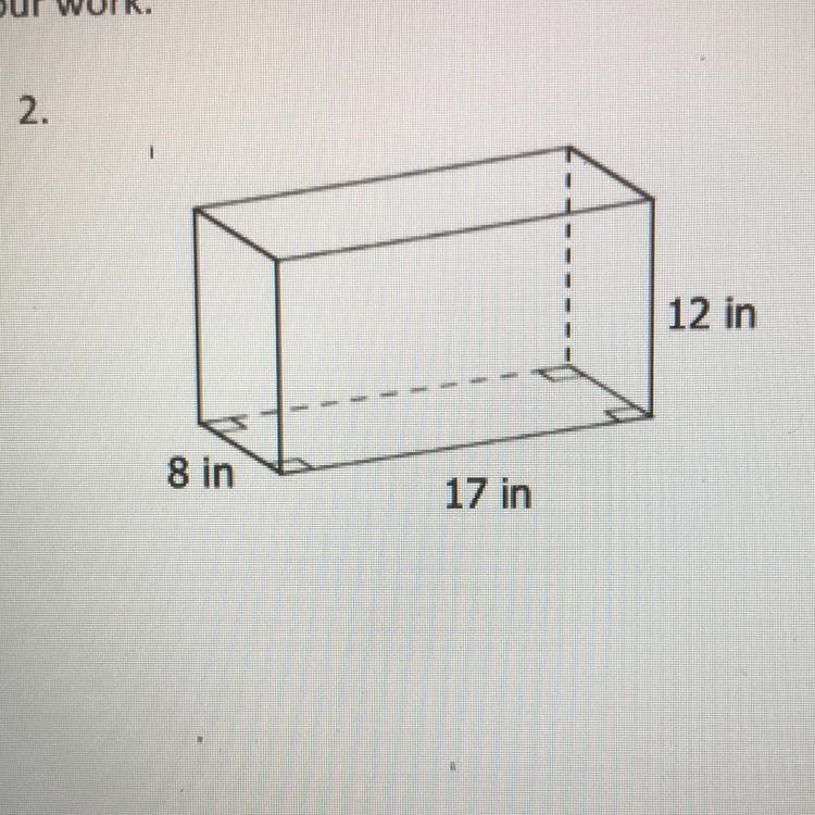 Calculate the surface are of each of the following. Show your work.-example-1