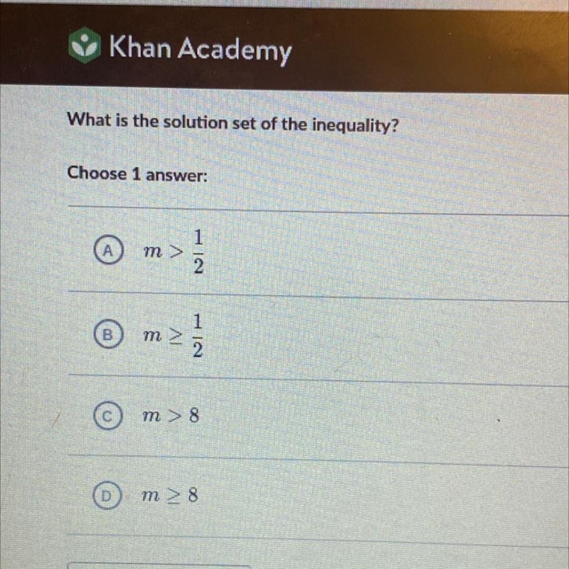 What is the solution set of the inequality?-example-1