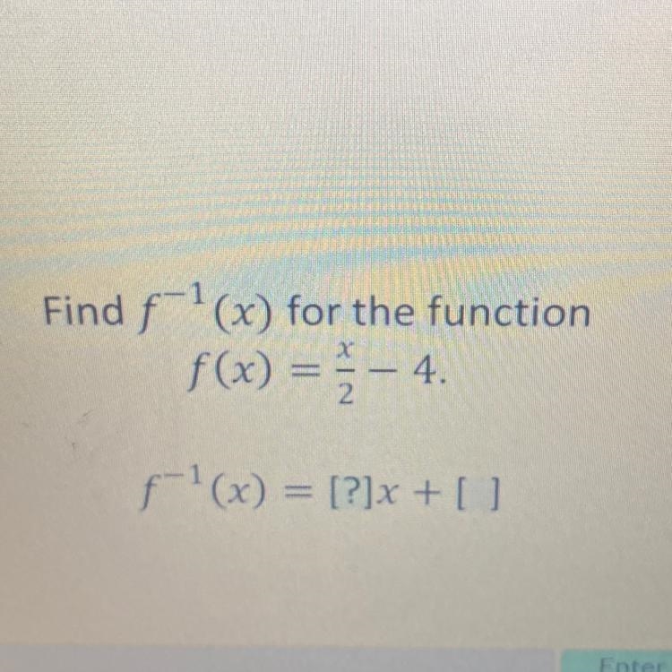 Find f¹(x) for the function f(x) = -4. 2 f¹(x) = [?]x + [ ]-example-1