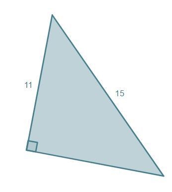 Determine the length of the missing side in the triangle shown. square root of 346 square-example-1