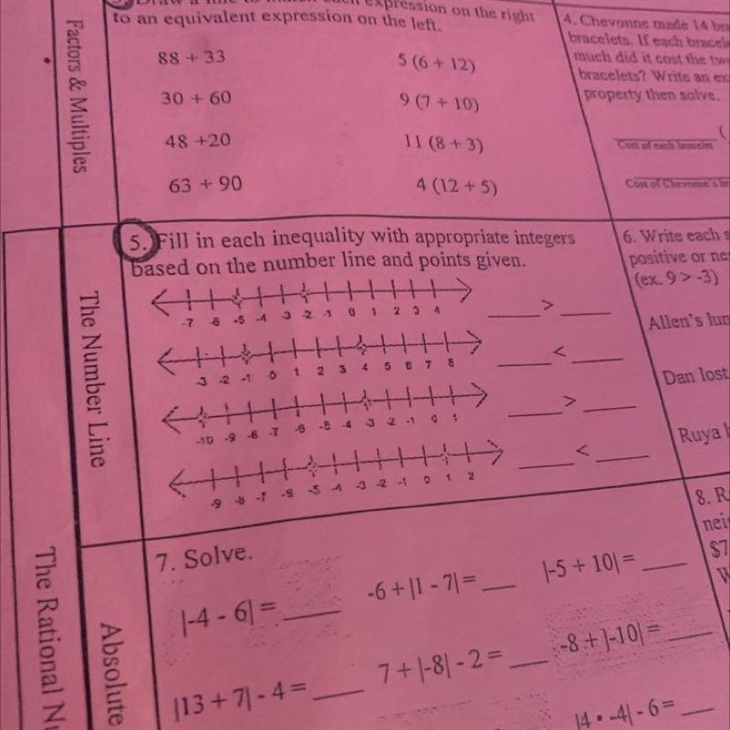 Answer quick please answer 5 and 3!-example-1