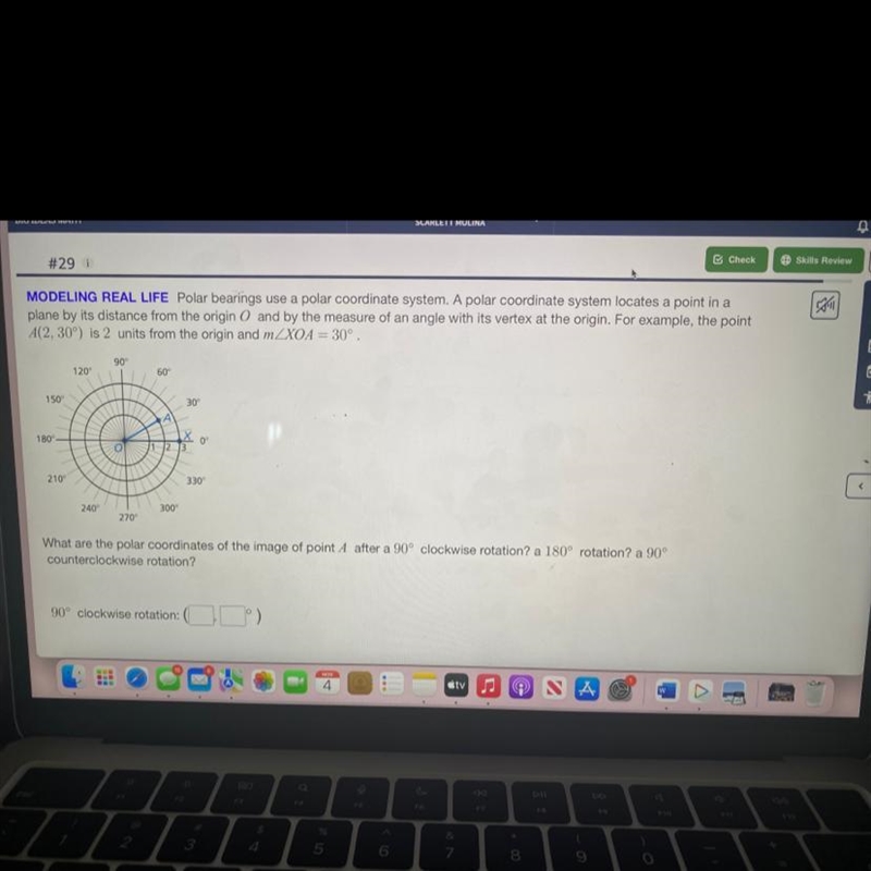 Polar bearings use a polar coordinate system. A polar coordinate system locates a-example-1