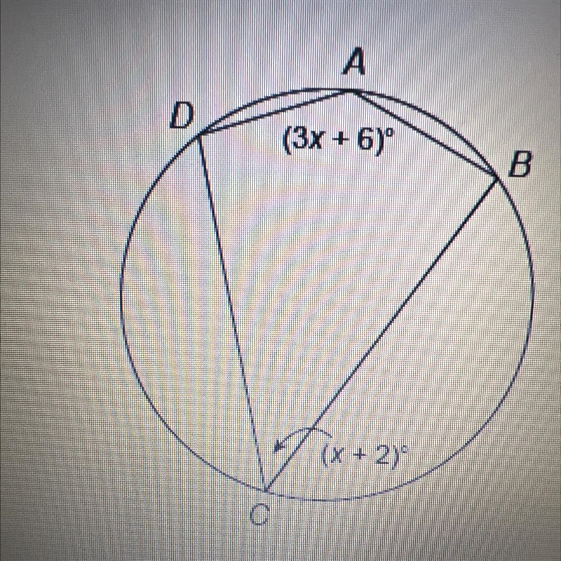 GEOMETRY QUESTIONS PLEASE HELP What is the measure of /A? Quadrilateral ABCD is inscribed-example-1