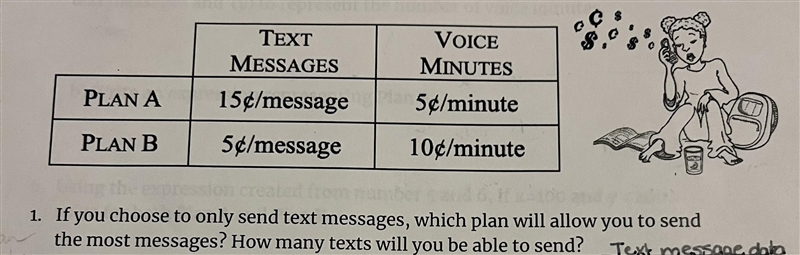 HELP ASAP! WRITE ANSWERS FOR BOTH PLAN A AND B THEN COMPARE WHICH IS BETTER (LOOK-example-1