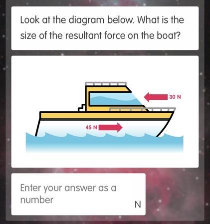 45N,30N what is the resulant force on the boat-example-1