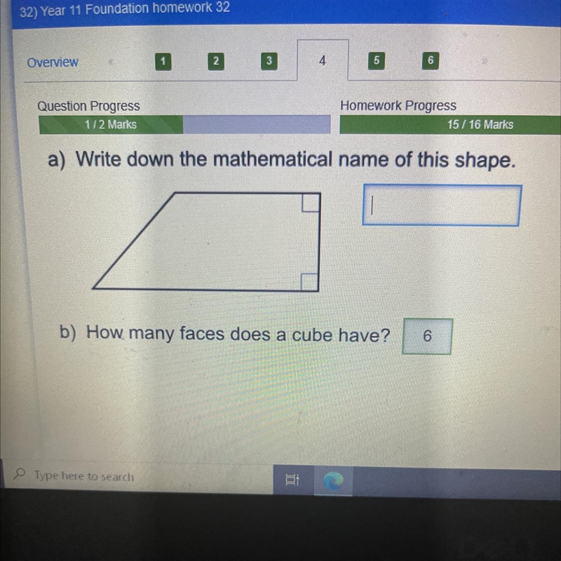 A) Write down the mathematical name of this shape. Ps. It’s not quadrilateral already-example-1