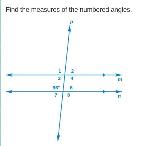 Finding Angle Measures When Parallel Lines Are Cut By a Transversal-example-1