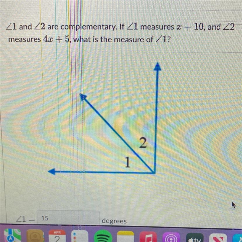 What is the measure of <1?-example-1