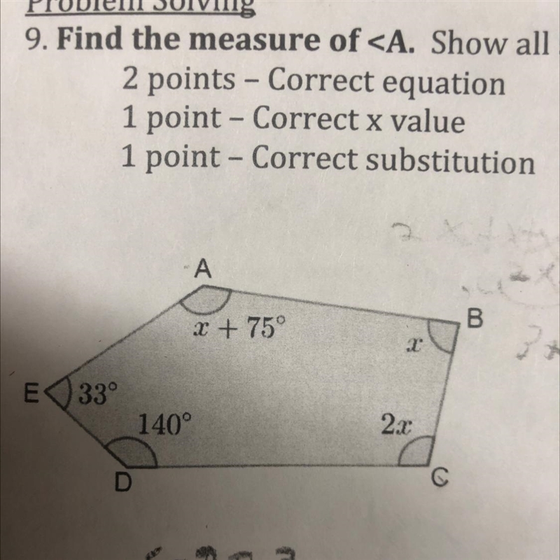 How to find the measure of A-example-1