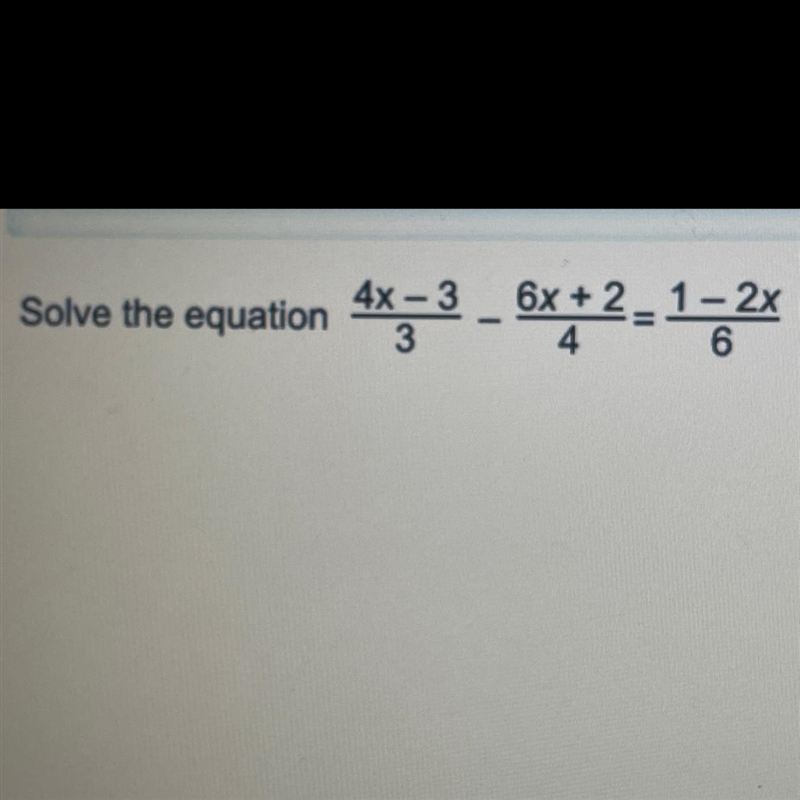 How do you solve this equation to find x?-example-1