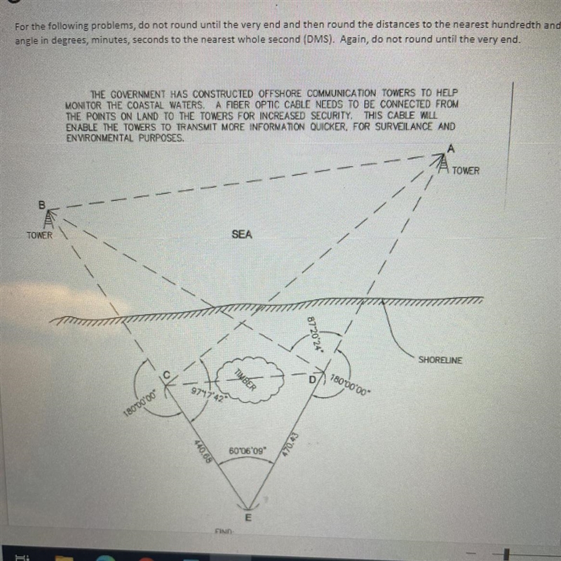 Hi I need help with this problem I need the salt for the distance for AC ADBDBCCDABRounded-example-1