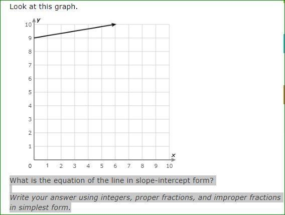 What is the equation of the line in slope-intercept form? Write your answer using-example-1