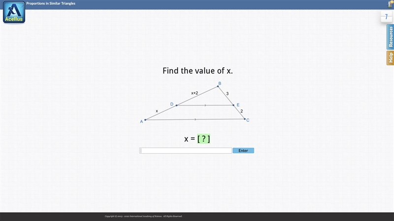 Find the value of x. PLEASE HELP I NEED THIS ANSWER.-example-1