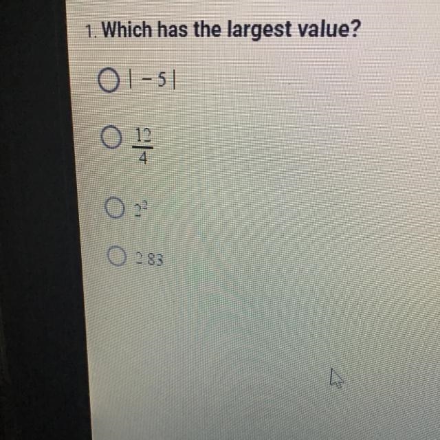 Which has the largest value-example-1