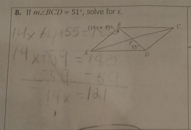 I need to find x. if m-example-1