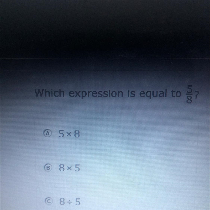 What expression is equal to 5/8-example-1