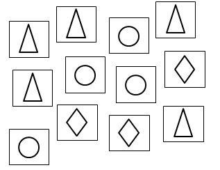 Geometric shapes are drawn on cards as shown. The cards are placed in a box. A card-example-1