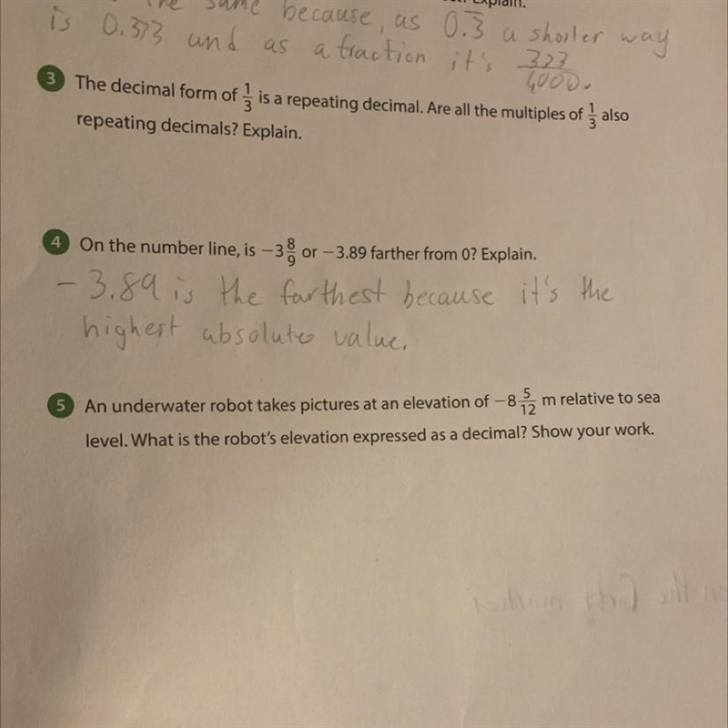 Please help me on #5 Please show work so I can follow-example-1