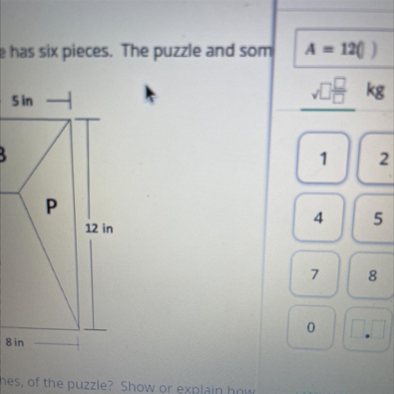 What is the area of p-example-1