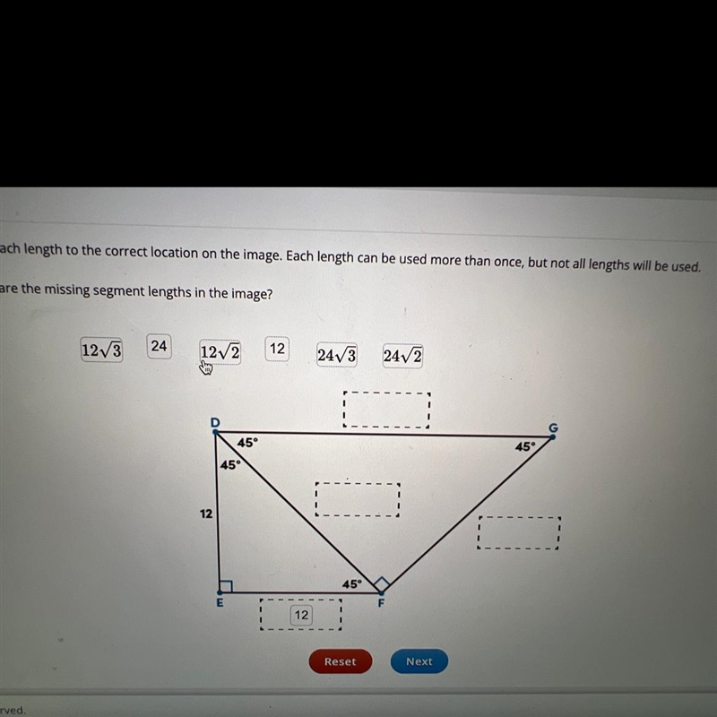 Drag each length to the correct location on the image. Each length can be used more-example-1