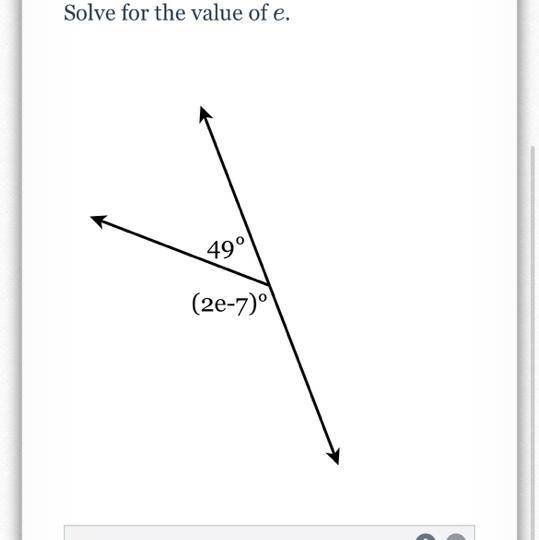 Solve for the value of e.-example-1