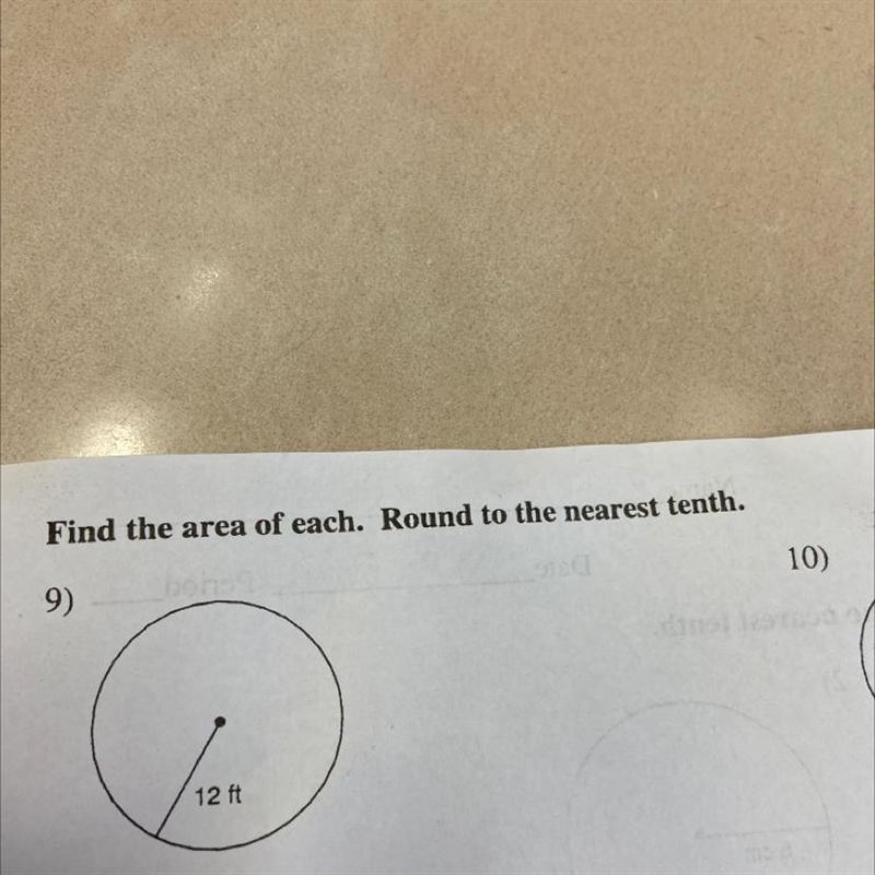 Round to the nearest 10th find circumference-example-1