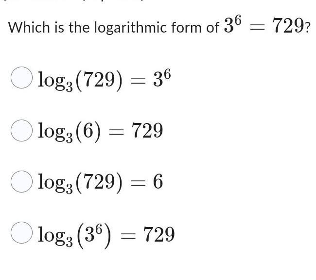 What is the logarthic form ​-example-1