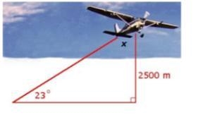 John Travolta flew his plane last weekend. What would be the angle measure of∠x when-example-1