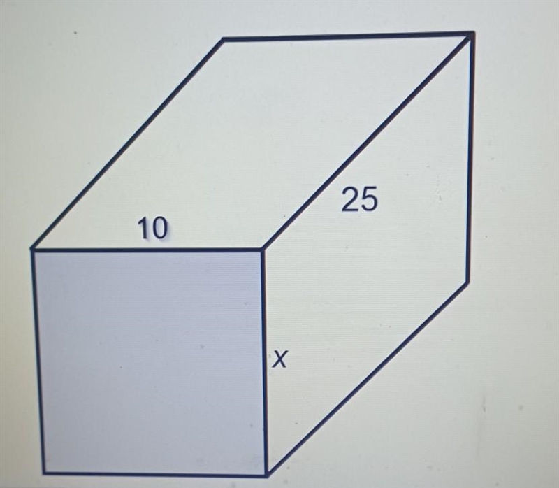 The volume of this right prismis 2500 What is the hegt, z. of the prisma Enter your-example-1