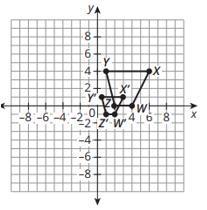 PLEASE HURRYY!! Which sequence of transformations maps Trapezoid WXYZ onto Trapezoid-example-1