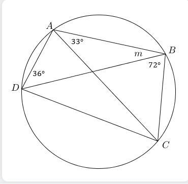 Consider the diagram. Solve for m.-example-1