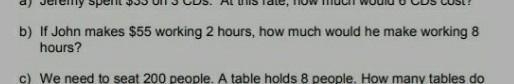 If John makes $55 in 2 hours how much Would he make working 8 hours ?-example-1