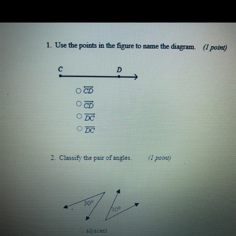 Use the points in the figure to name the diagram.-example-1