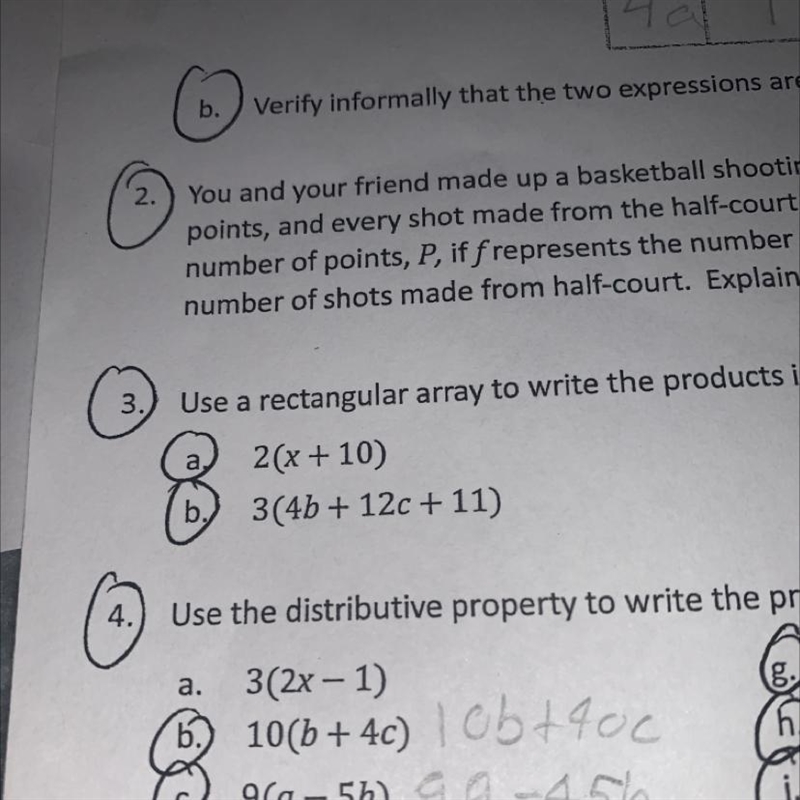 Use a rectangular array to write the products in standard form 2(X + 10)-example-1