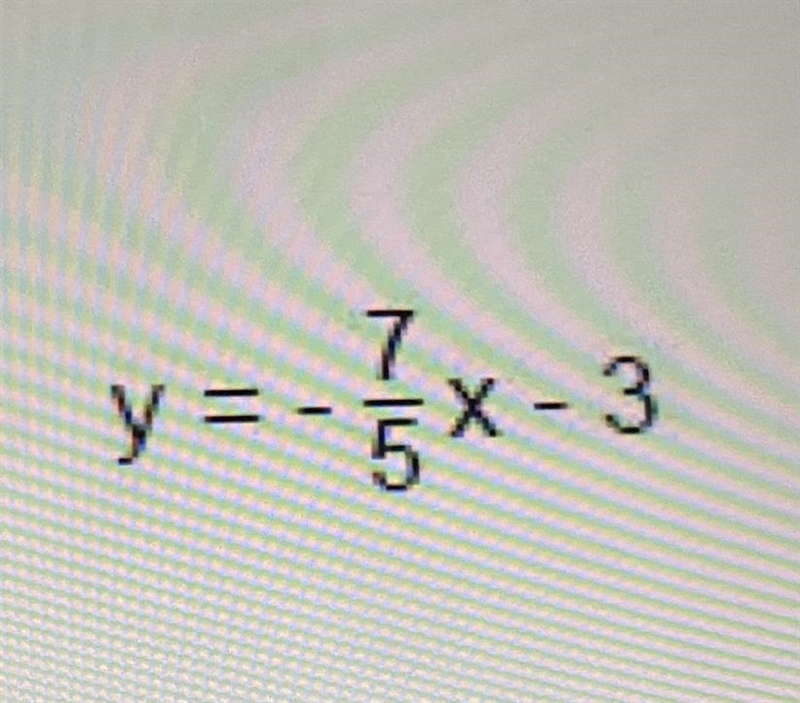 What’s the slope and y - intercept of this equation ?-example-1