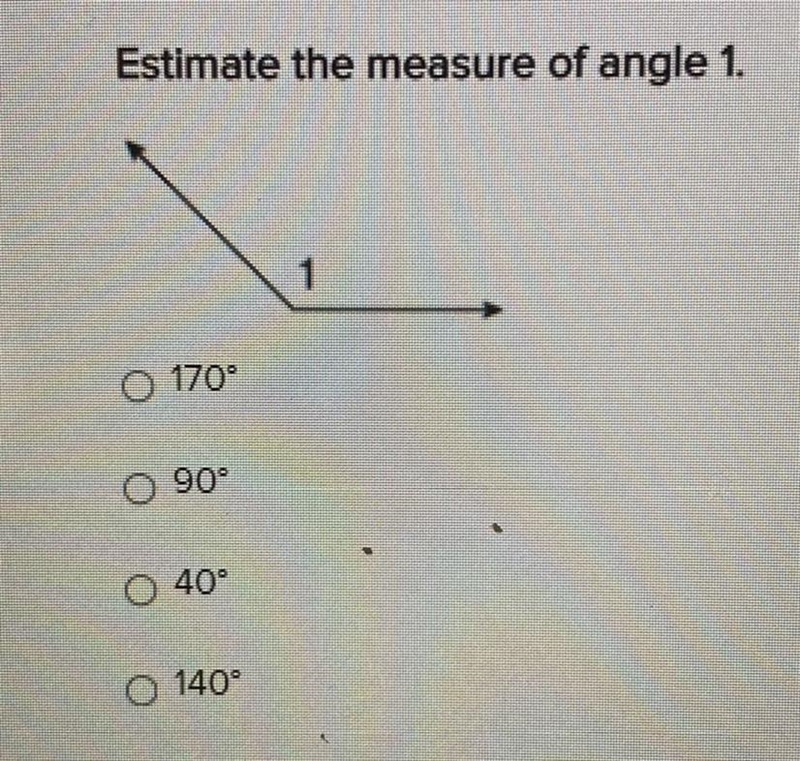 Estimate the measure of angle 1-example-1