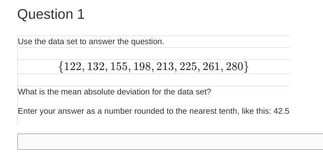 Use the data set to answer the question. PLS NEED HELP!! No files or links please-example-1