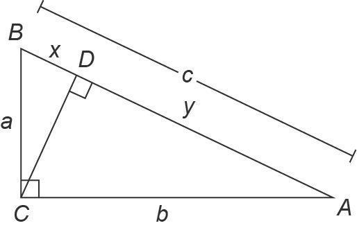 Complete the proof of the Pythagorean theorem.Given: Δ ABC is a right triangle, witha-example-1