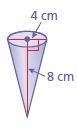 Find the volume of the cone. Round your answer to the nearest tenth.-example-1