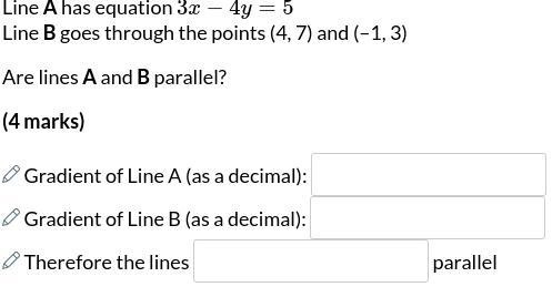 Are A and B parallel?-example-1